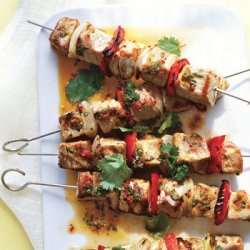 Tuna Kebabs With Ginger Chile Marinade recipe