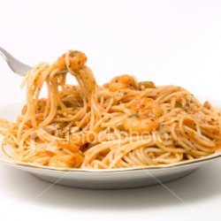 Angel Hair Pasta With Shrimp Crab Sauce recipe