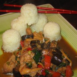 Chinese Basil Chicken With Eggplant recipe