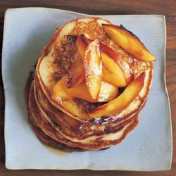 Buttermilk Pancakes with Maple Syrup Apples recipe
