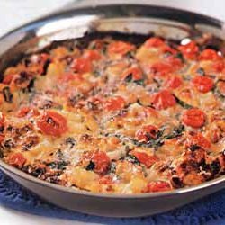 Tomato, Garlic, and Potato Frittata recipe