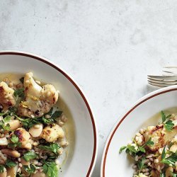 Warm Cauliflower and Herbed Barley Salad recipe