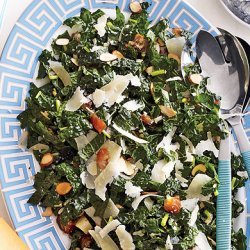 Kale Salad with Dates, Parmesan and Almonds recipe
