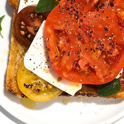 Tomato-Feta Open-Face Sandwich recipe
