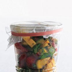 Grilled Zucchini Pepper Salad recipe