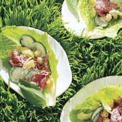 Artichoke-and-Beef Lettuce Wraps recipe