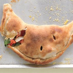 Spinach and Red-Pepper Calzones recipe