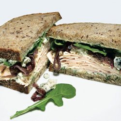 Smoked Turkey, Blue Cheese, and Red Onion Sandwiches recipe
