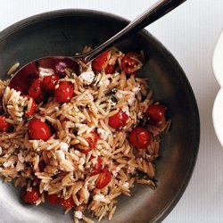 Orzo with Feta, Tomatoes, and Dill recipe
