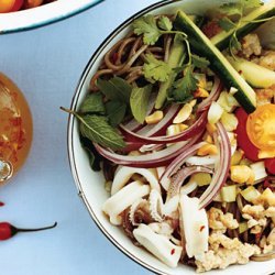 Squid and Pork Noodle Salad recipe