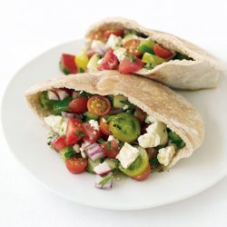 Greek Salad Pita Sandwiches recipe