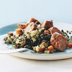 Sausage and Lentils with Fennel recipe