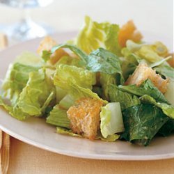 Caesar Salad with Homemade Croutons and Balsamic Dressing recipe