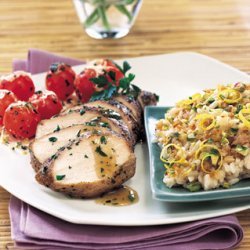 Spice-Rubbed Chicken Breasts with Lemon-Shallot Sauce recipe