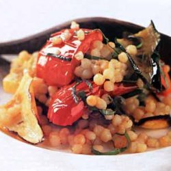 Broiled Vegetables with Toasted Israeli Couscous recipe