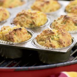 Grilled Roasted Bacon And Scallion Corn Muffins recipe