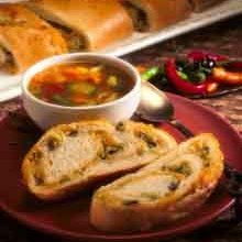 Homemade  French Bread  Stuffed With Green Chile A... recipe