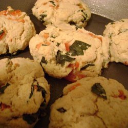 Easy Tomato Basil Drop Biscuits recipe