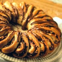 Chocolate Hazelnut -nutella- Coffee Ring recipe