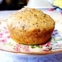 Whole Wheat Bulgar Lemon Poppy Seed Muffins recipe