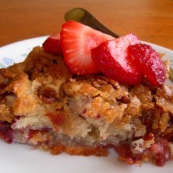 Ginger Strawberry Raspberry Coffee Cake recipe