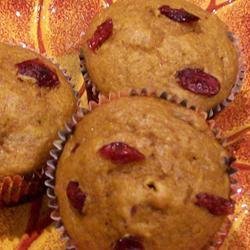Pumpkin Craisin Muffins recipe