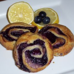Blueberry Pinwheels With Cream Cheese Glaze recipe