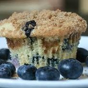 Jumbo Crumbly Blueberry Muffins recipe