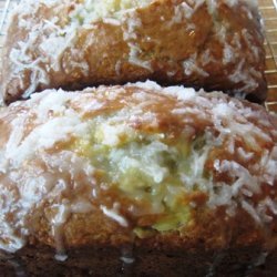 Coconut Banana Bread With Key Lime Glaze recipe