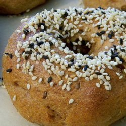 Sesame Sourdough Bagels recipe