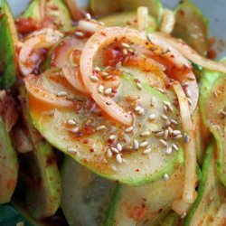Cool  Spicy Korean Cucumber Salad Oi Muchim recipe