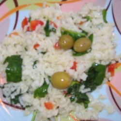 Healthy Rice  Spinach Salad recipe