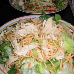 Chopstick Chicken Salad With Ginger Soy Dressing recipe