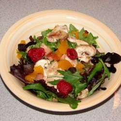 Smoked Salmon Salad With Raspberry Vinaigrette recipe
