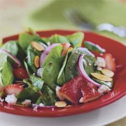 Sesame Strawberry Spinach Salad recipe