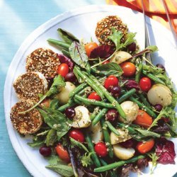 Farmers Market Salad With Spiced Goat Cheese Round... recipe