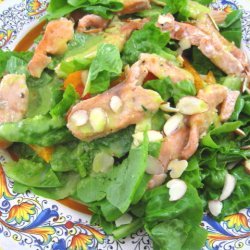 Seared Salmon Salad With Jalapeno Dressing recipe