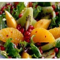 Pomegranate Papaya Kiwi Orange Salad recipe