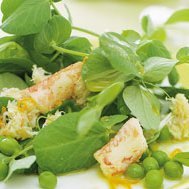 Crab And Pea Sprout Salad recipe