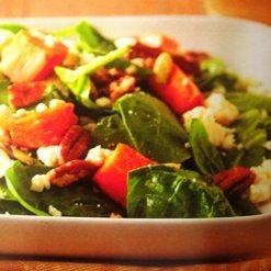 Roast Pumpkin Spinach Feta Salad recipe