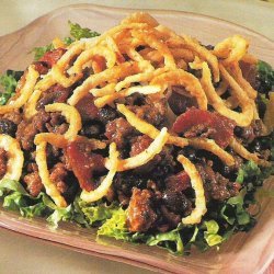 Tinks -crunchy Layered Beef  And Bean Salad recipe