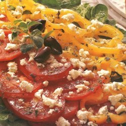 Tomato And Yellow Pepper Salad recipe