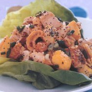 Chicken Salad With Peaches And Salted Cashews recipe