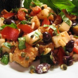 Savoury Panzanella With Olives And Capers recipe