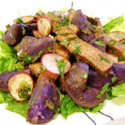 Steak And Purple Potato Salad recipe