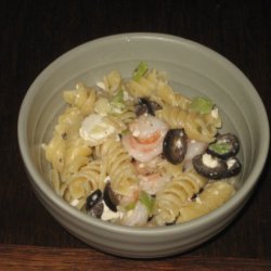 Shrimp Pasta Salad With Feta recipe