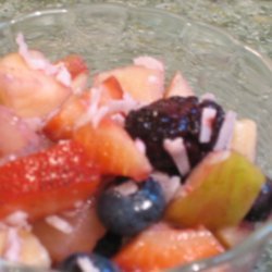 Summer Fruit Salad With Sangria recipe