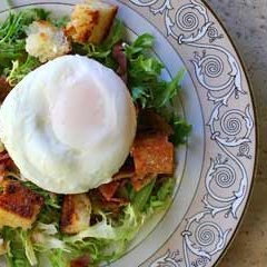 Poached Egg And Bacon Salad - Salad Lyonnaise recipe