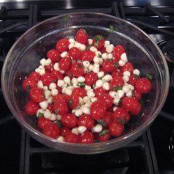 Grape Tomatoes And Perlini Caprese Salad recipe
