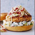 Pan-fried Salmon Burgers With Cabbage Slaw And Avo... recipe